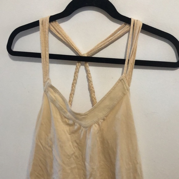 Marc Jacobs yellow halter tank with braided back - Picture 2 of 6